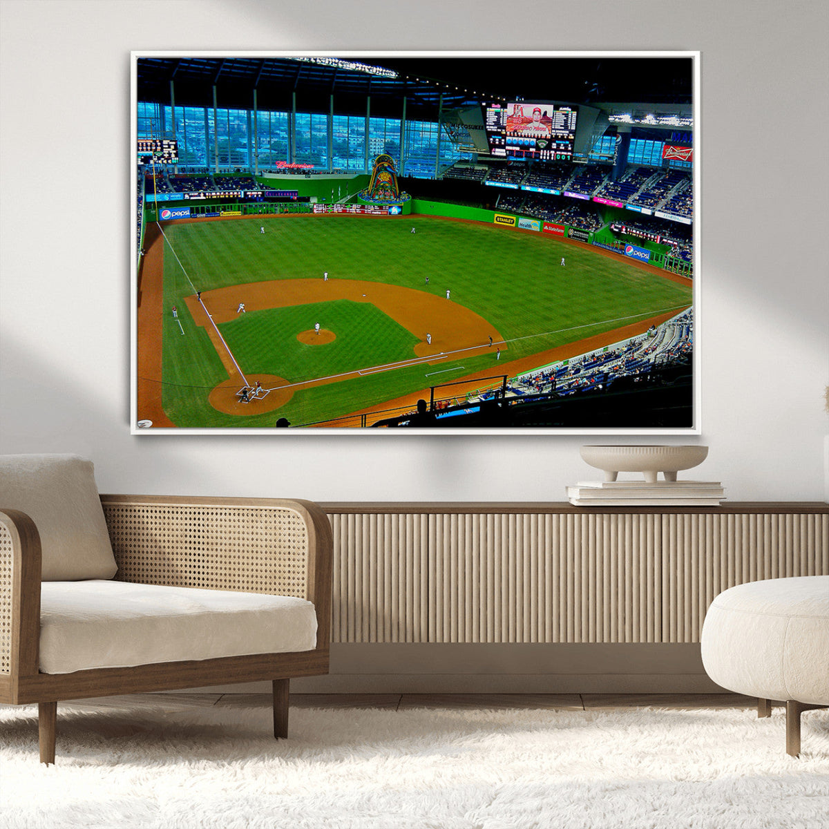 Miami Marlins Baseball Team Print - Miami LoanDepot Park