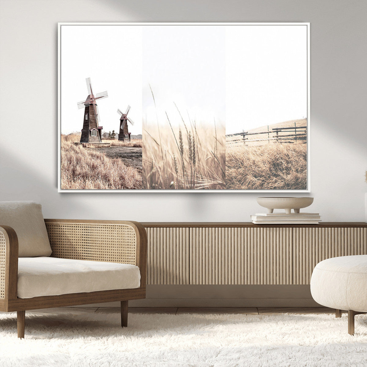 Farm Prints Set, Farmhouse Wall Art Canvas, Country House