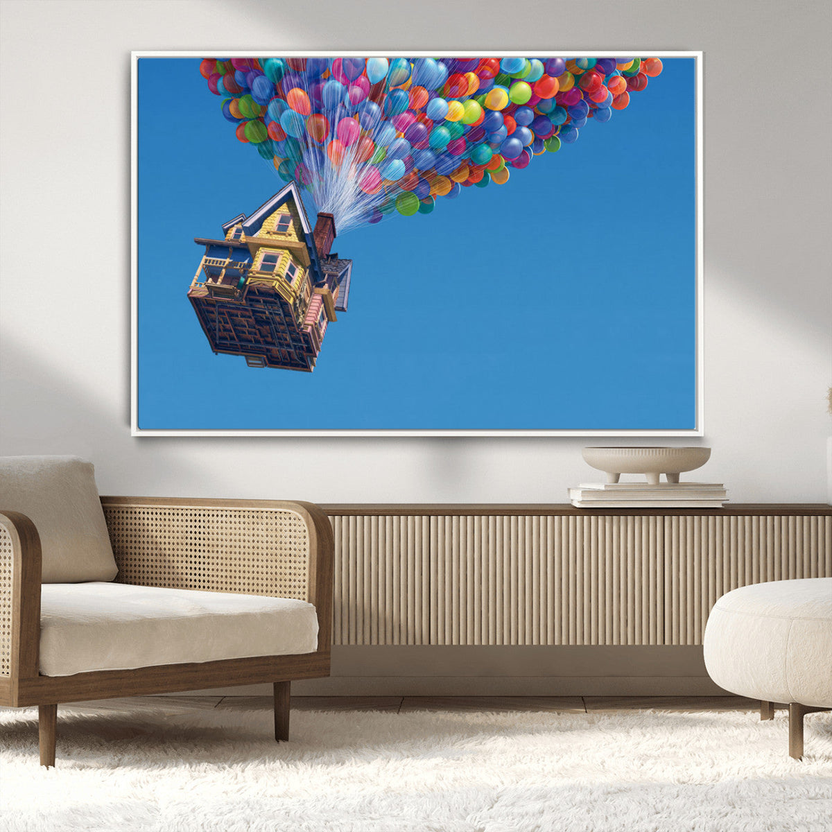 Carl Fredricksen, Up Movie Wall Art, Balloons Wall Art, Air
