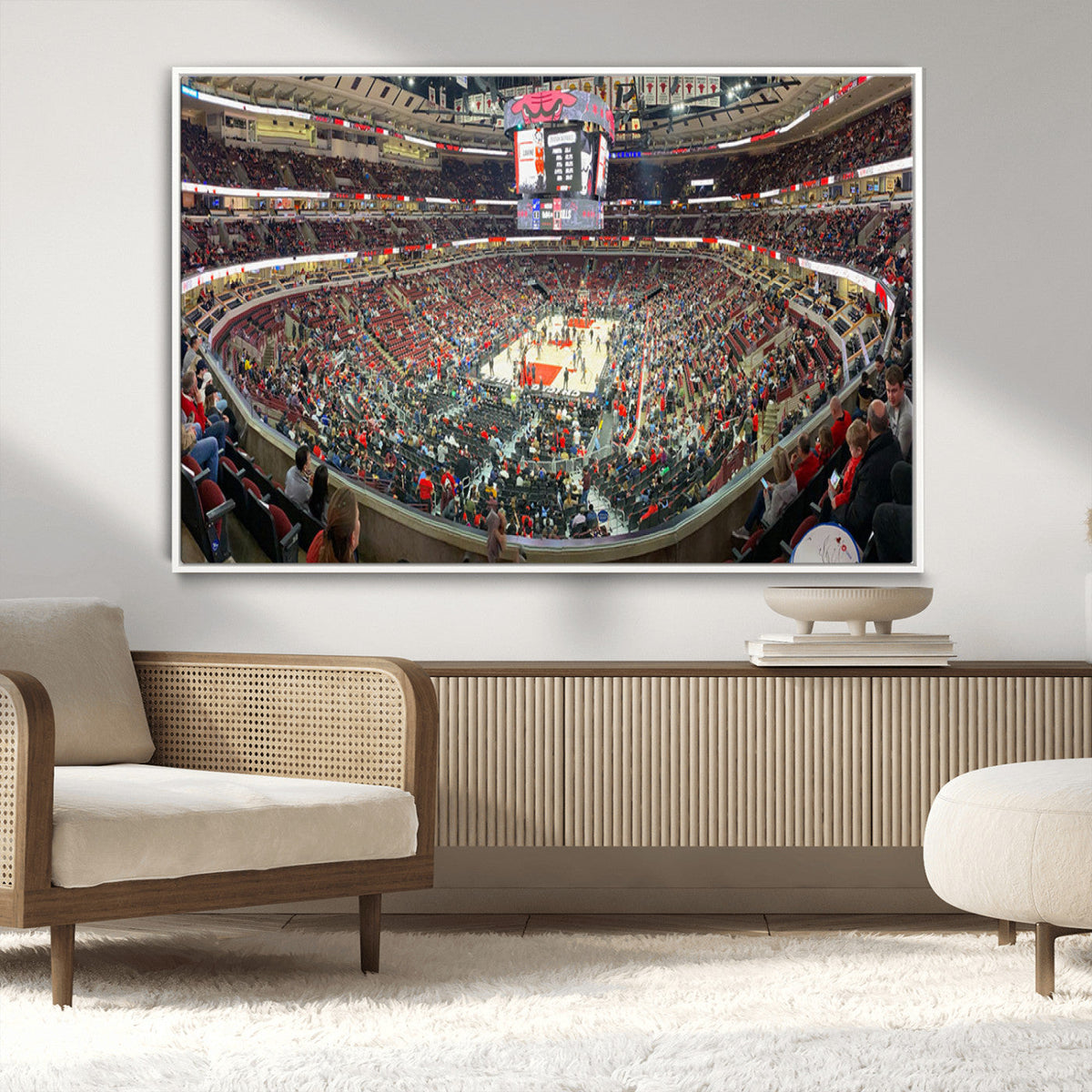 United Center Chicago Bulls Stadium Wall Art Canvas Print