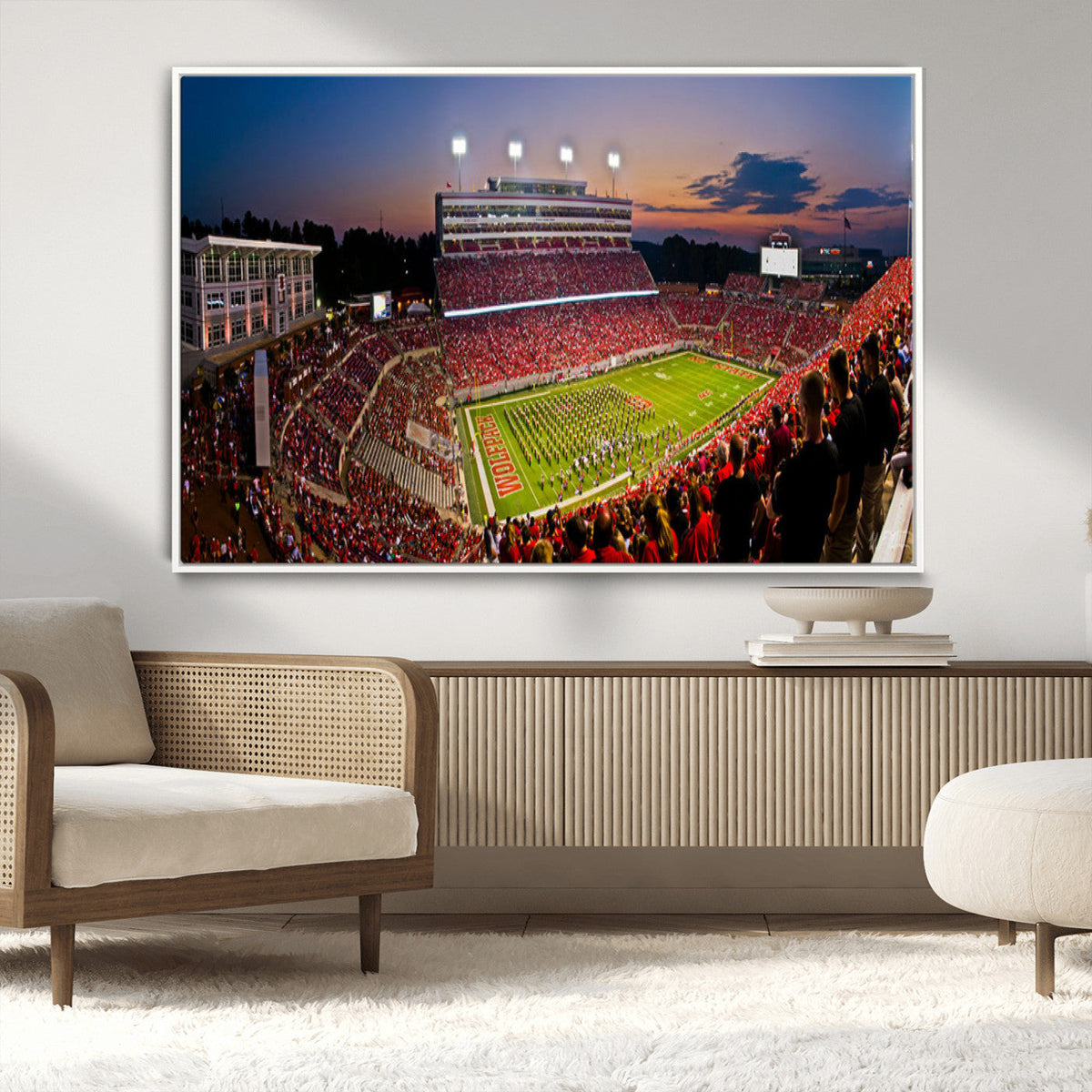 NC State Wolfpack Football Team Print - Raleigh