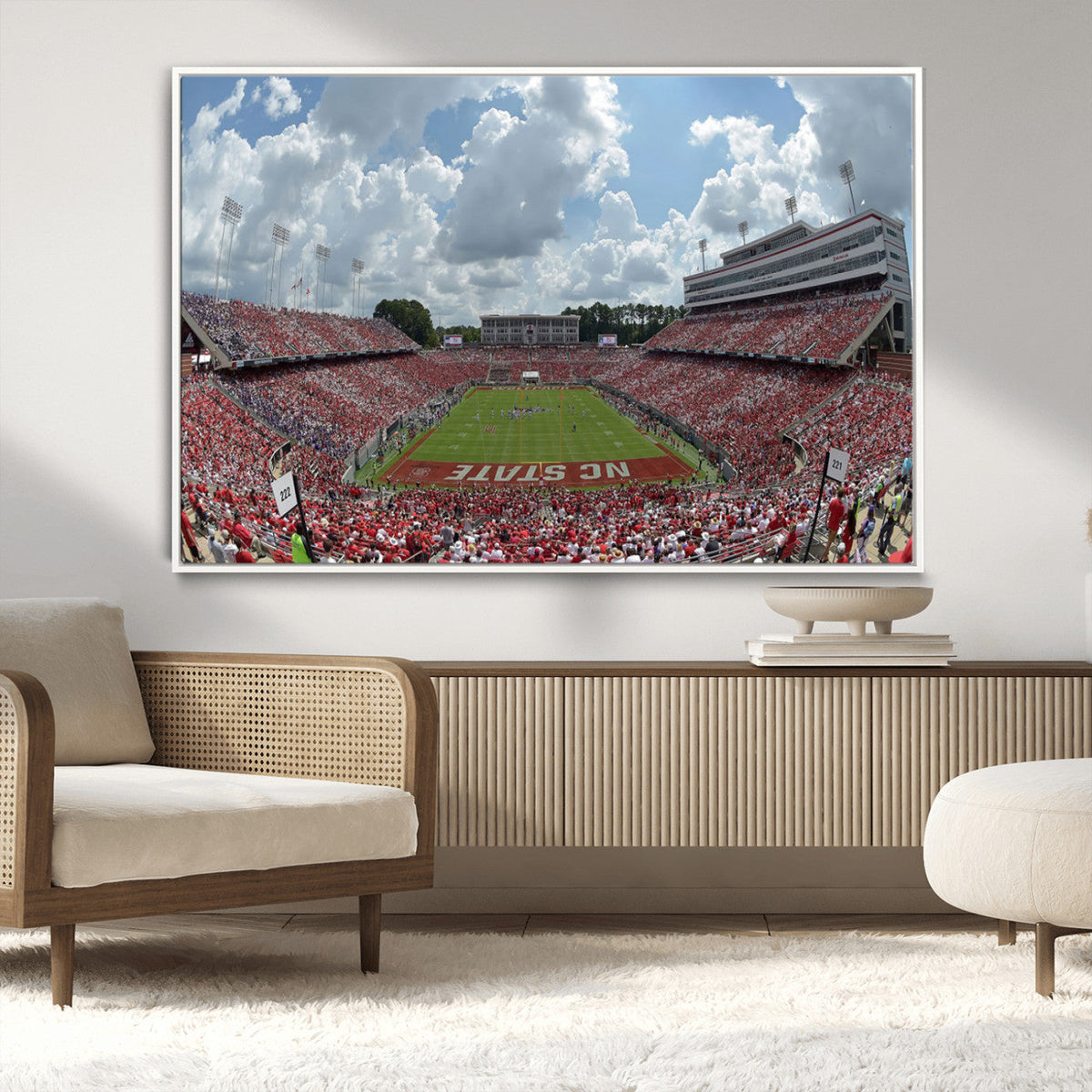 NC State Wolfpack Football Team Print Canvas- Raleigh