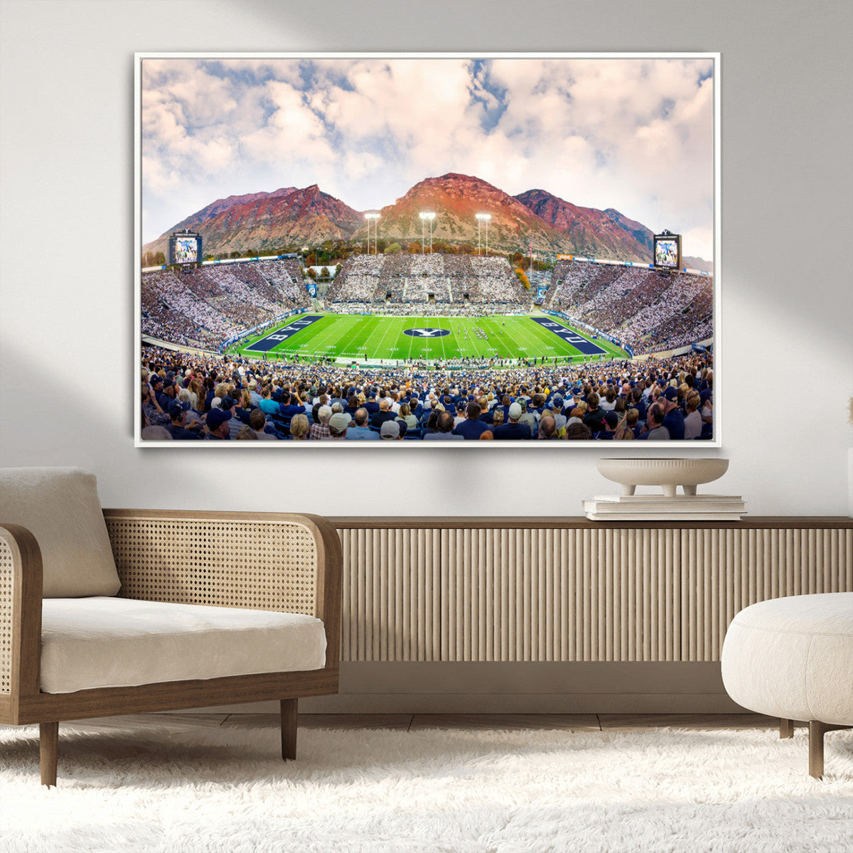 Brigham Young University Cougars Football Team Print - Provo