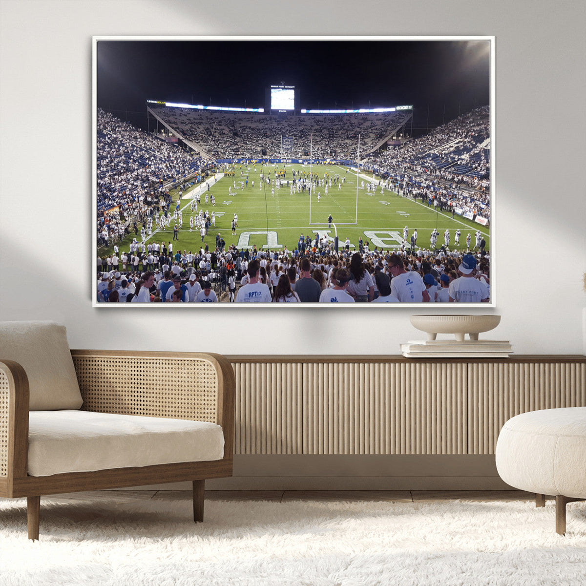 Brigham Young University Cougars Football Print Canvas -