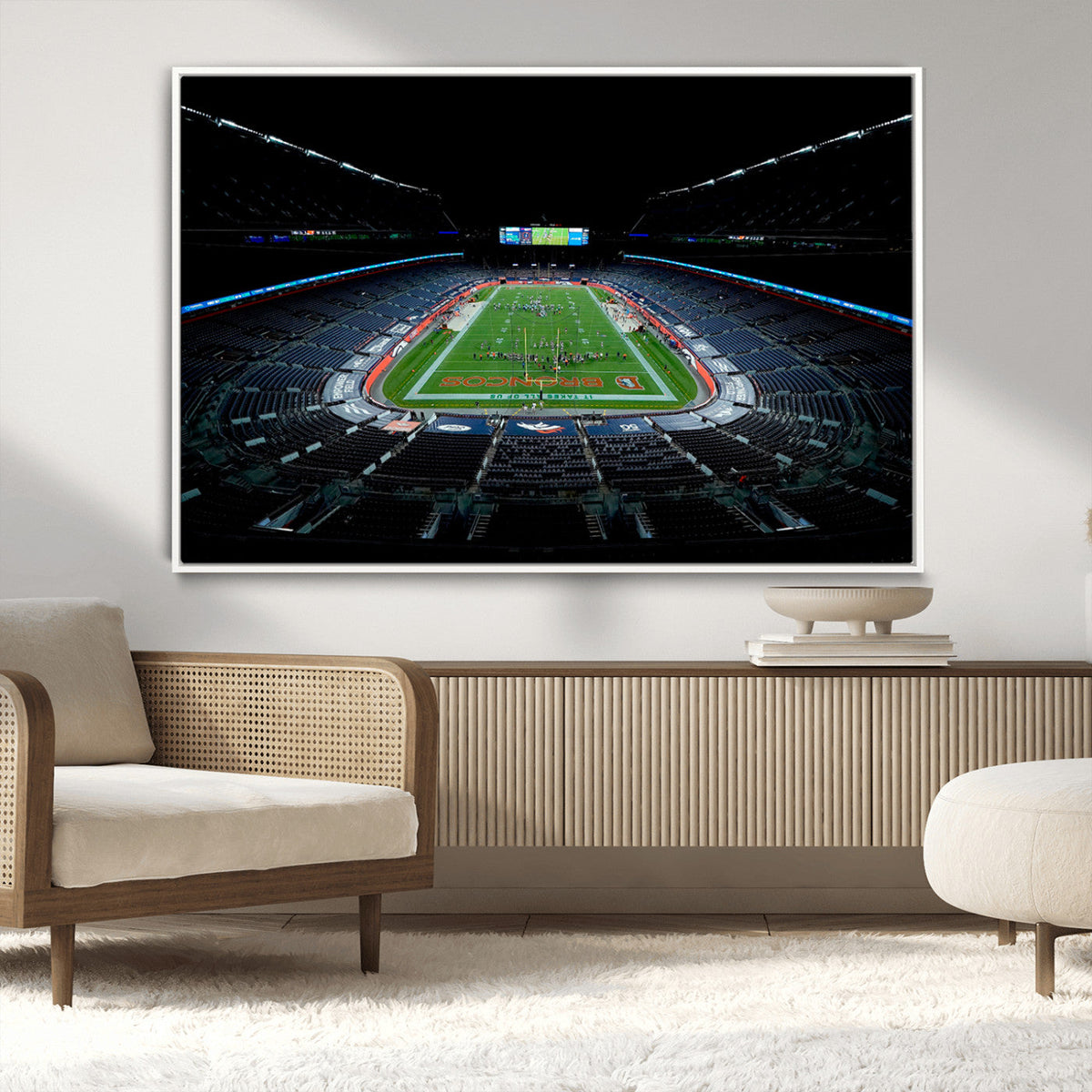 Denver Broncos Football Team Print Canvas- Denver Empower