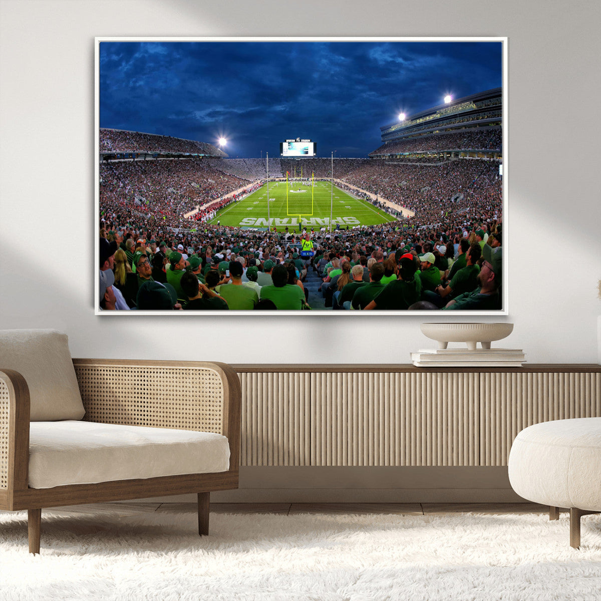 Michigan State Spartans Football Team Print - East Lansing