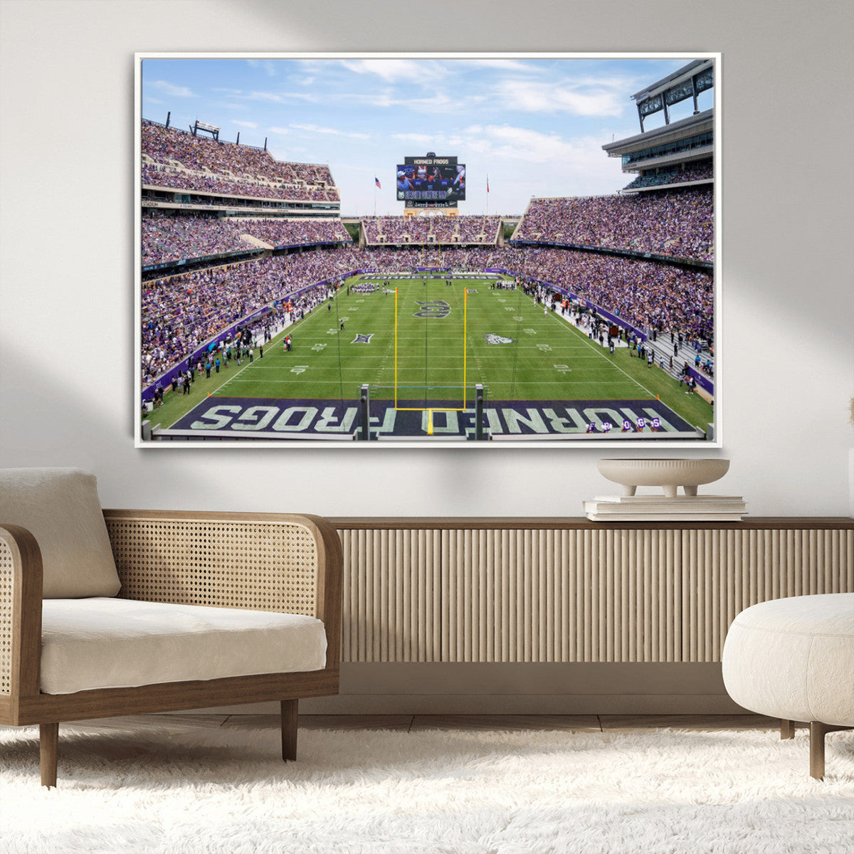 TCU Horned Frogs Football Team Print - Fort Worth Amon G.