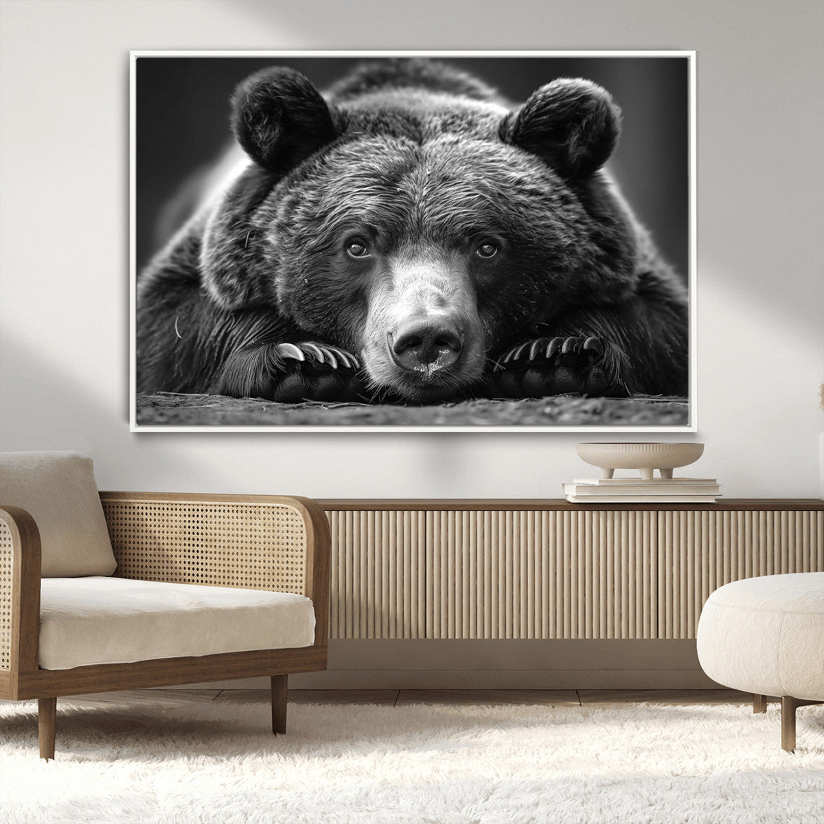 Resting Grizzly 399 Bear Canvas Print | Ready to Hang Wall