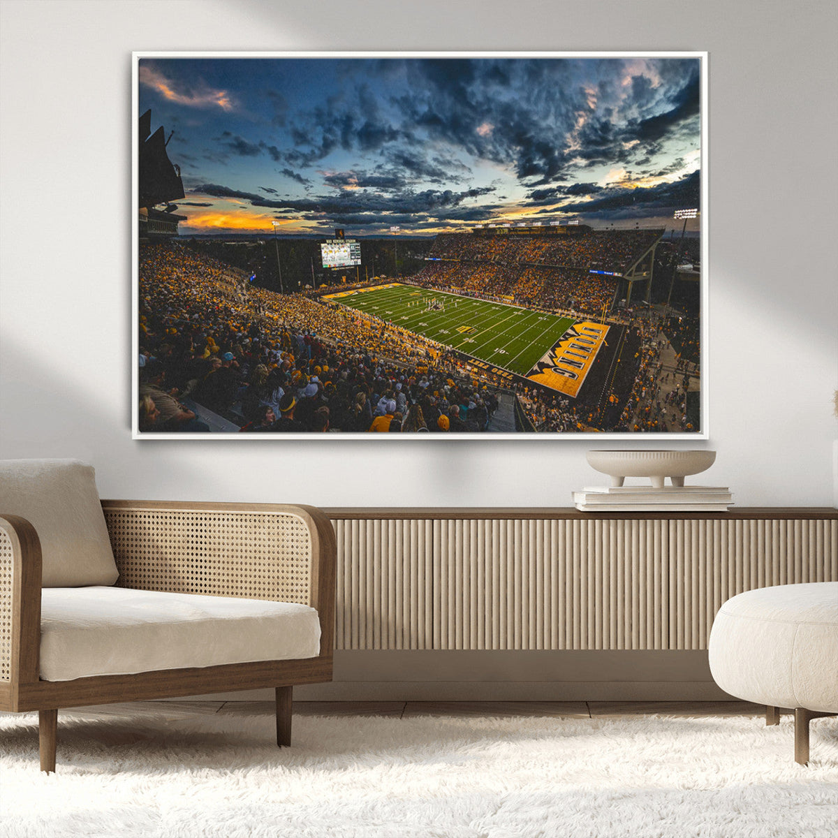 University of Wyoming Cowboys Football Team Print - Laramie