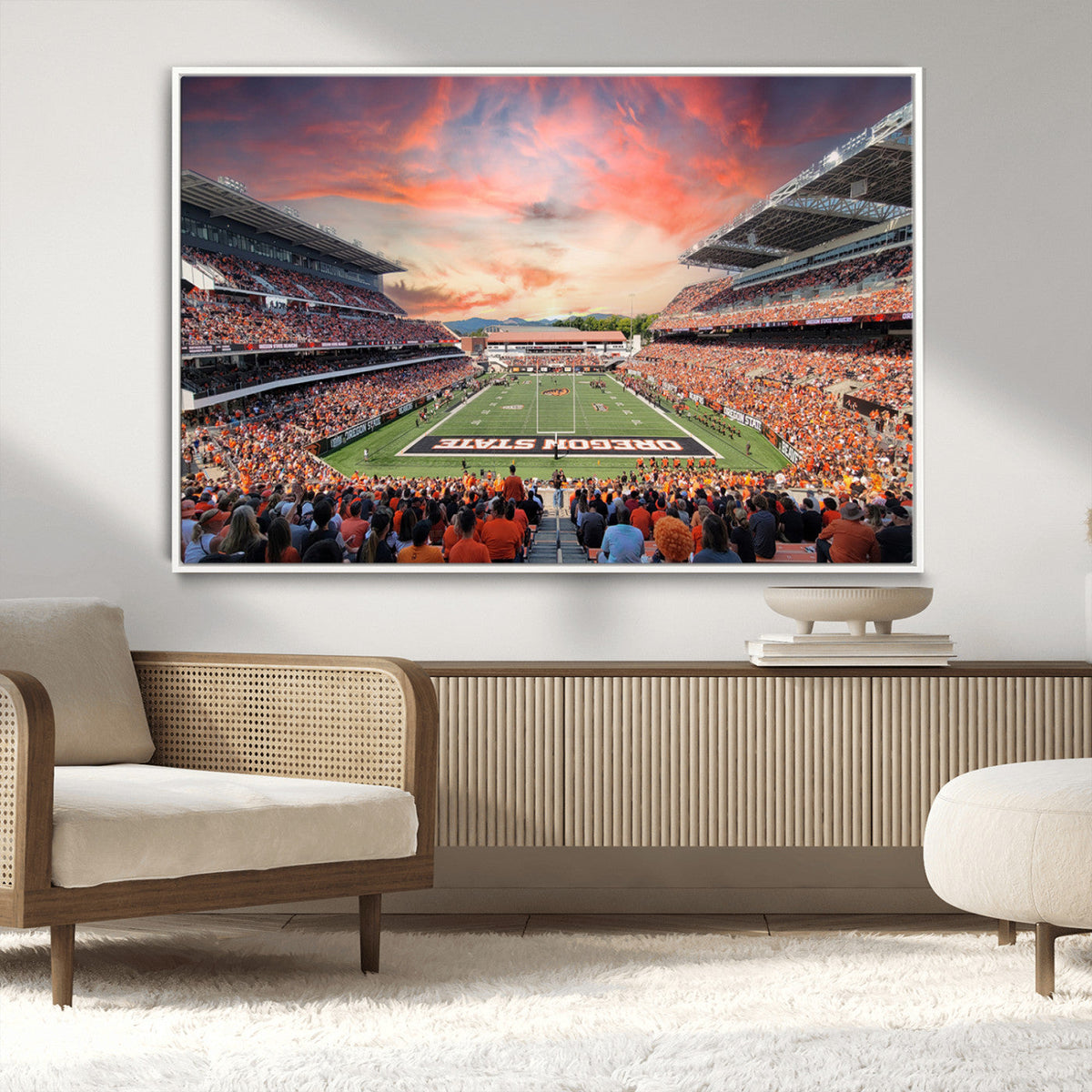 Oregon State Beavers Football Team Print - Corvallis Reser