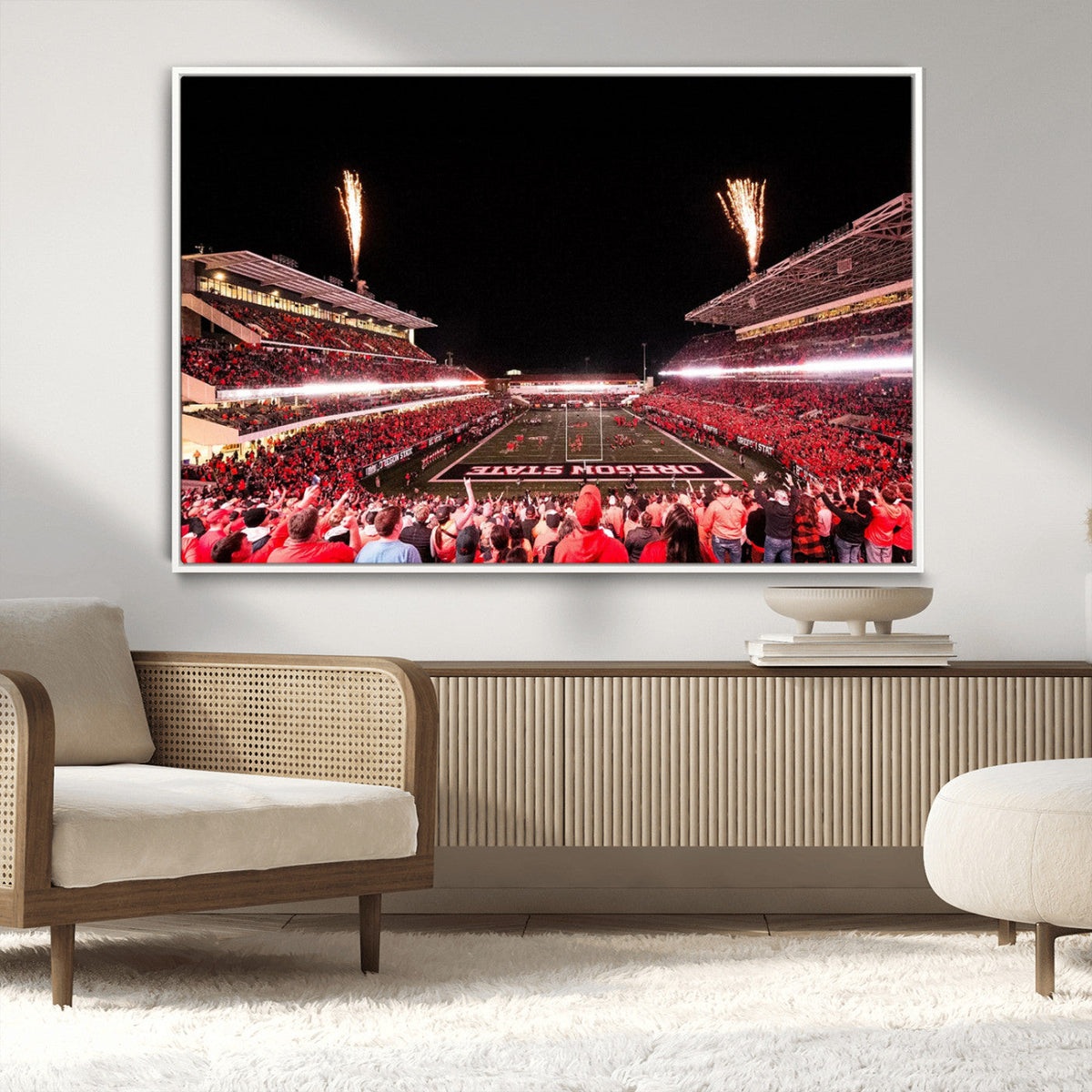 Oregon State Beavers Football Team Print - Corvallis Reser