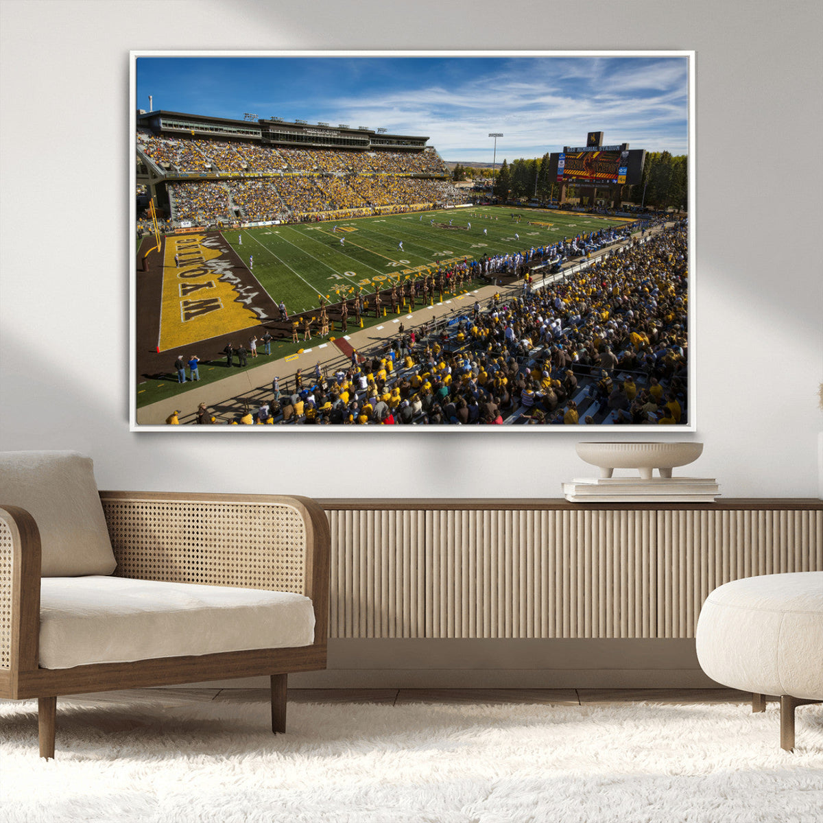 University of Wyoming Cowboys Football Team Print - Laramie