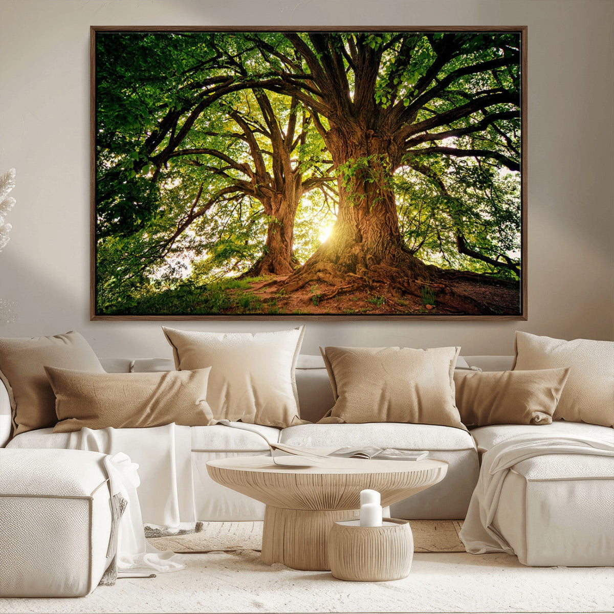 Majestic Ancient Tree Wall Art, NatureCanvas Print, Woodland