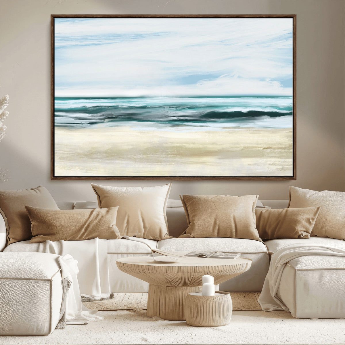 Ocean Abstract Wall Art Canvas Print