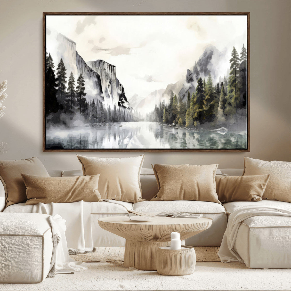 Yosemite Valley Wall Art Canvas Print – Framed and Ready to