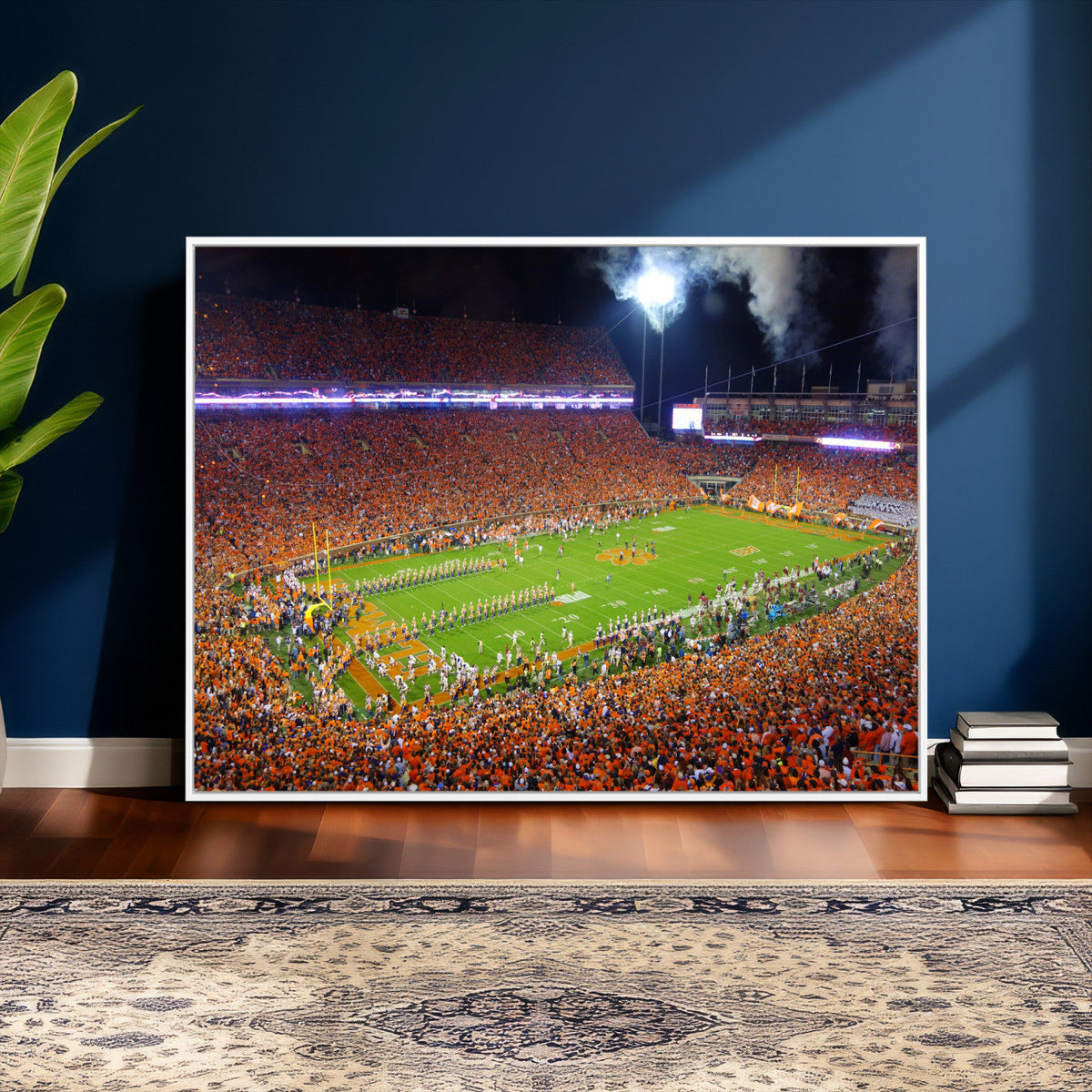 Clemson Football Stadium Wall Art Canvas Print, College