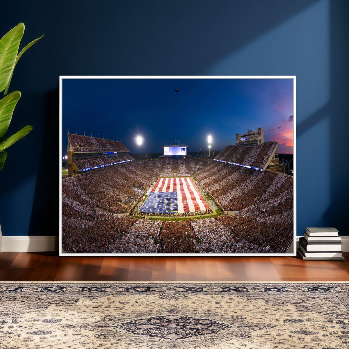 Oklahoma Sooners Memorial Stadium Wall Art Canvas Print,