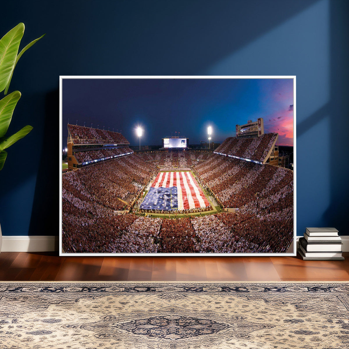 Oklahoma Memorial Stadium Wall Art Canvas Print – Oklahoma