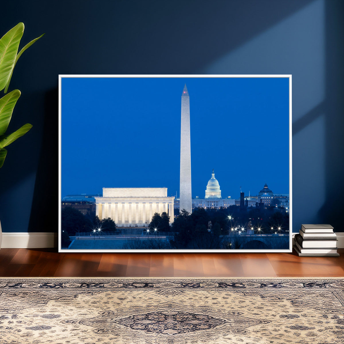Washington DC Skyline Wall Art Canvas Print – Lincoln