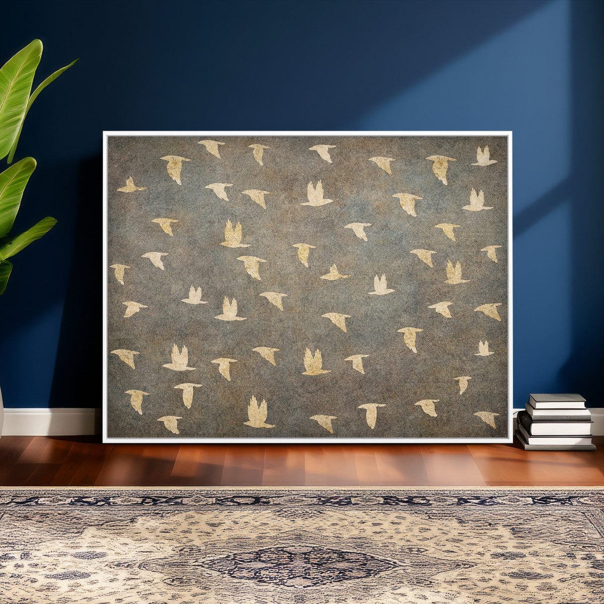 Abstract Birds Wall Art Canvas Print