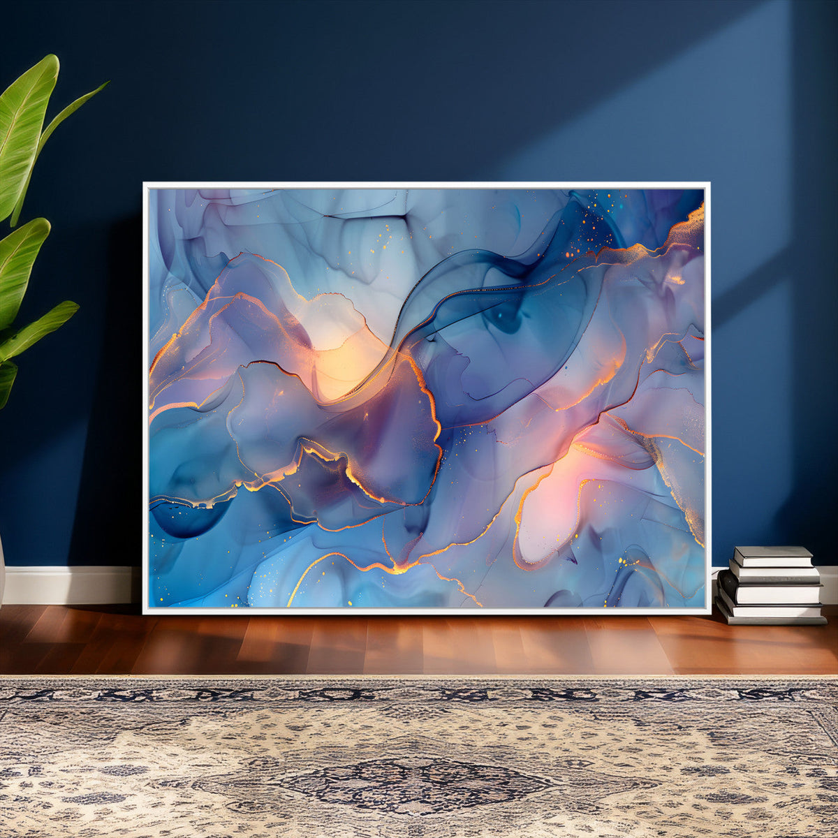Colorful Abstract Canvas Wall Art Print, Vibrant Popup Color Art Print