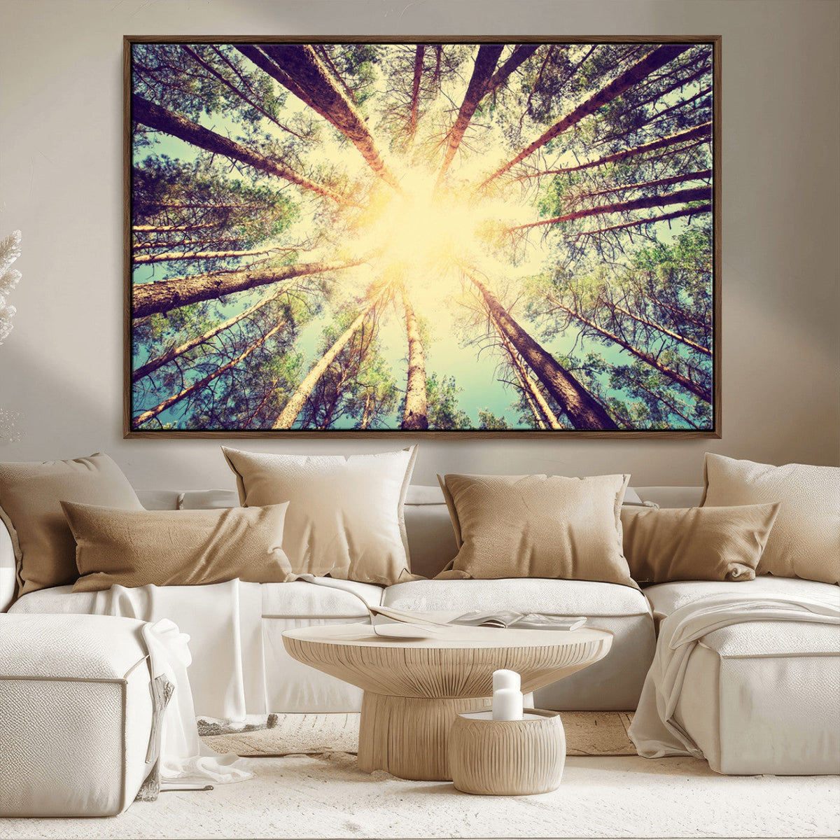 Tree and Sunshine Canvas Print
