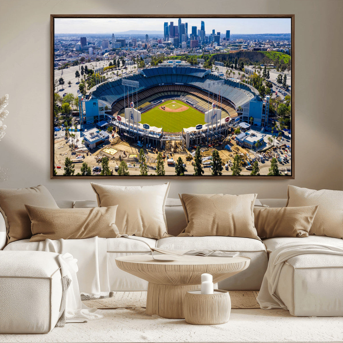 Los Angeles Dodgers Dodger Stadium Wall Art Canvas Print -