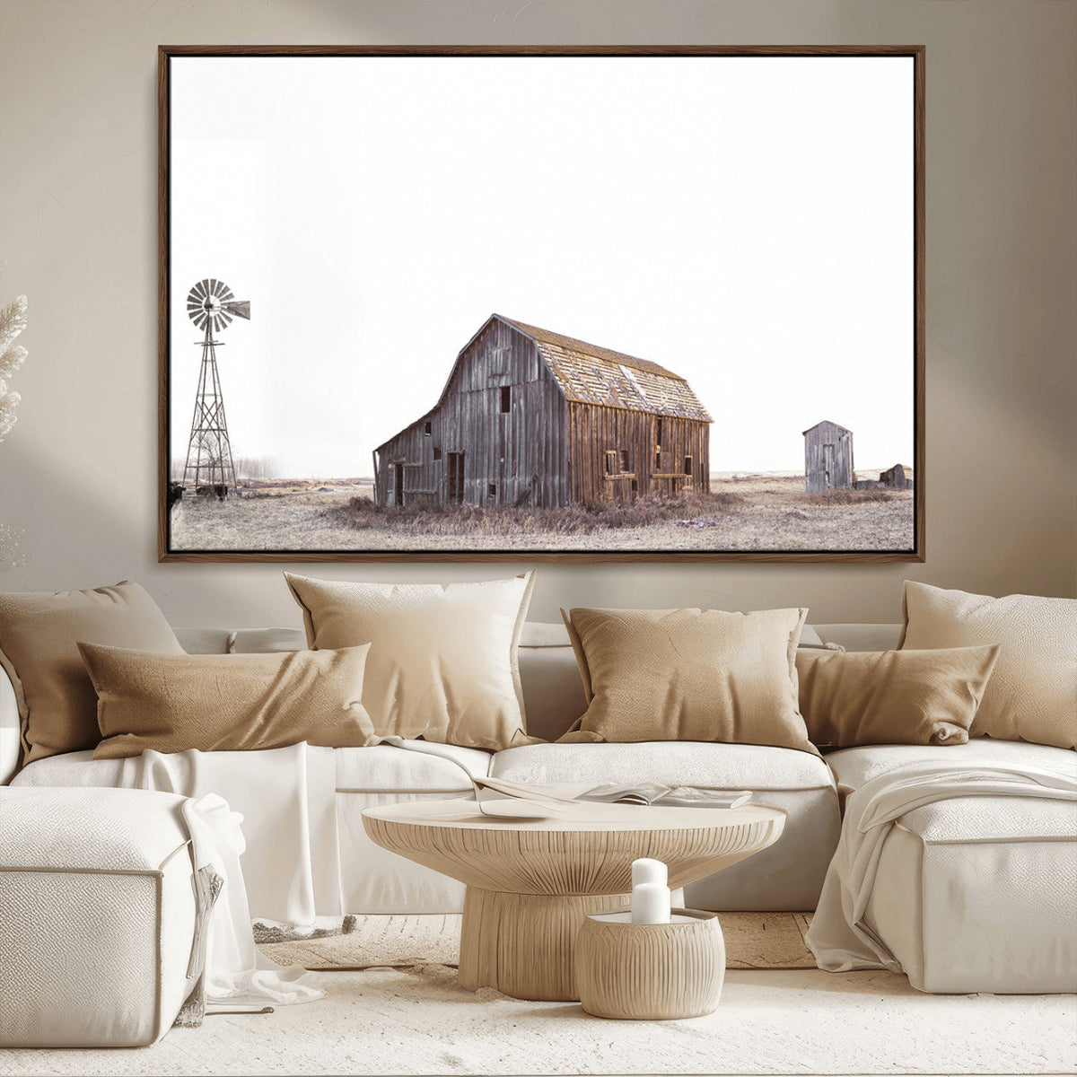 Set of 3 Rustic Farmhouse Wall Art Prints – Country Barn,