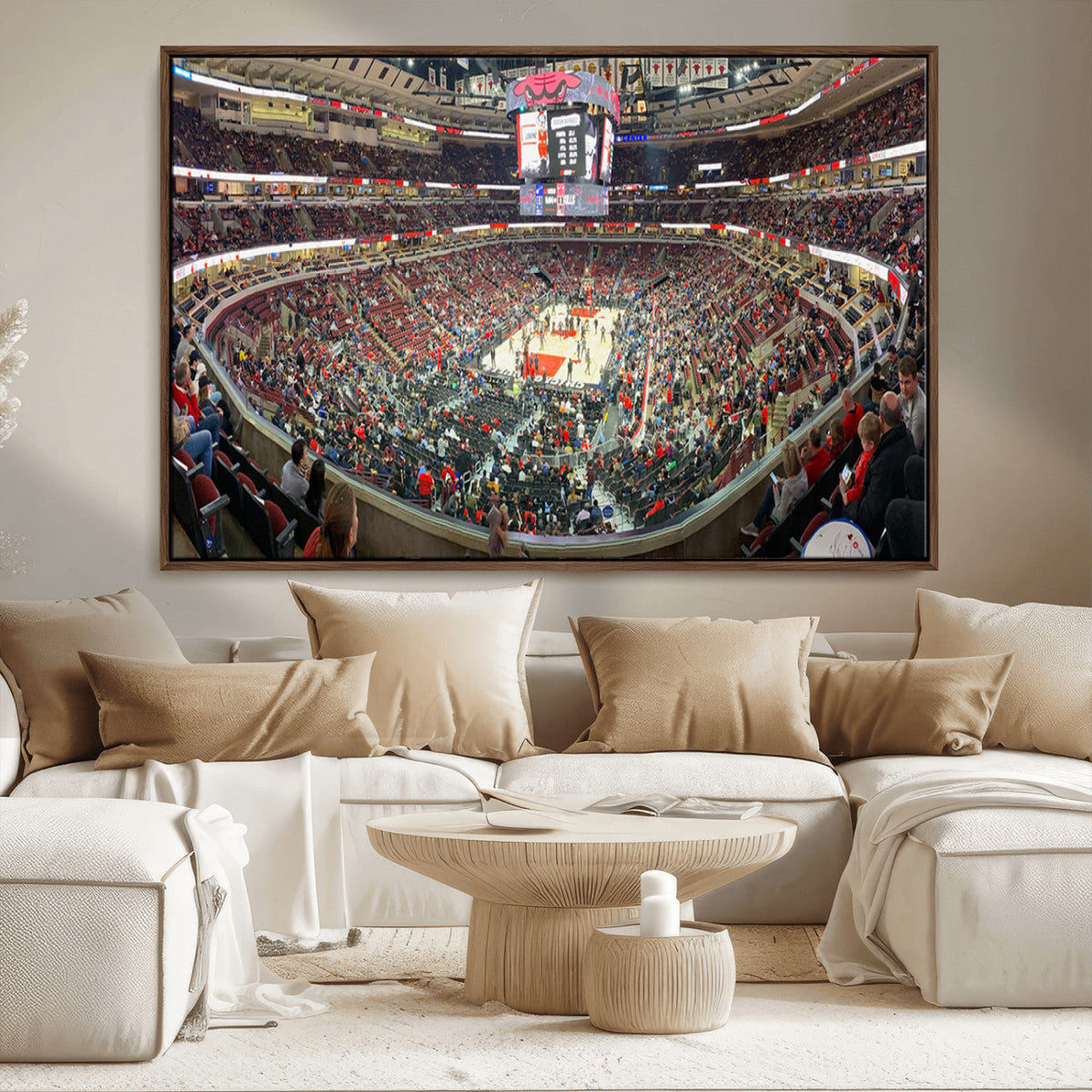 United Center Chicago Bulls Stadium Wall Art Canvas Print
