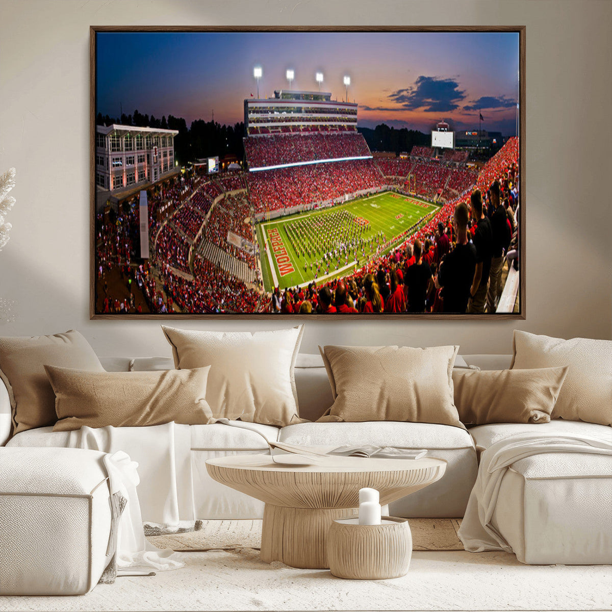 NC State Wolfpack Football Team Print - Raleigh