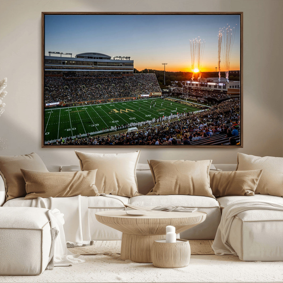 Demon Deacons Football Team Print Canvas- Winston-Salem