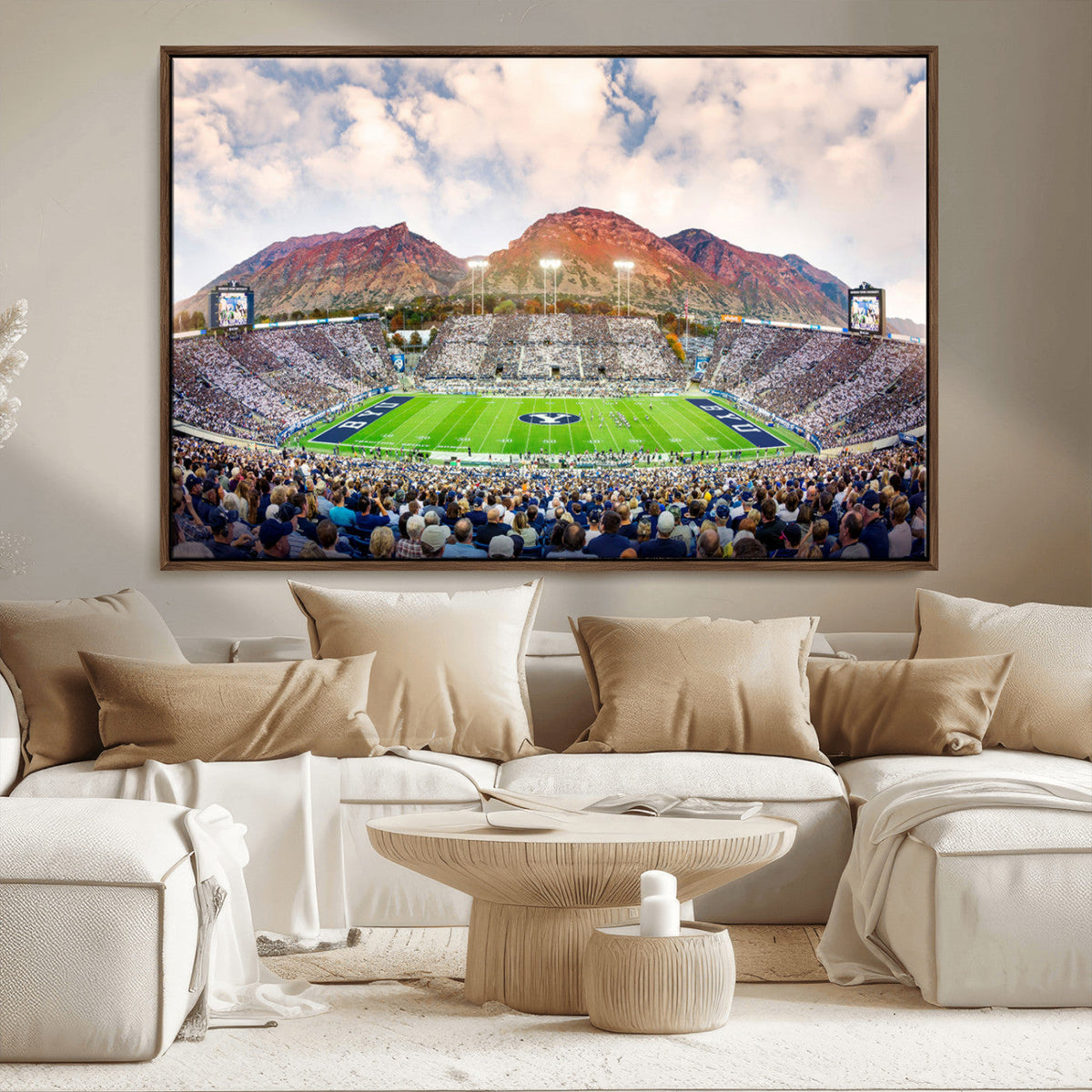 Brigham Young University Cougars Football Team Print - Provo
