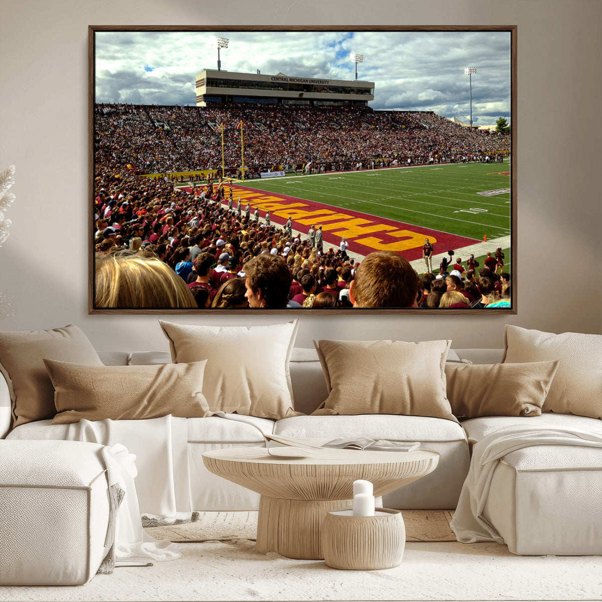 Central Michigan University Chippewas Football Team Print -