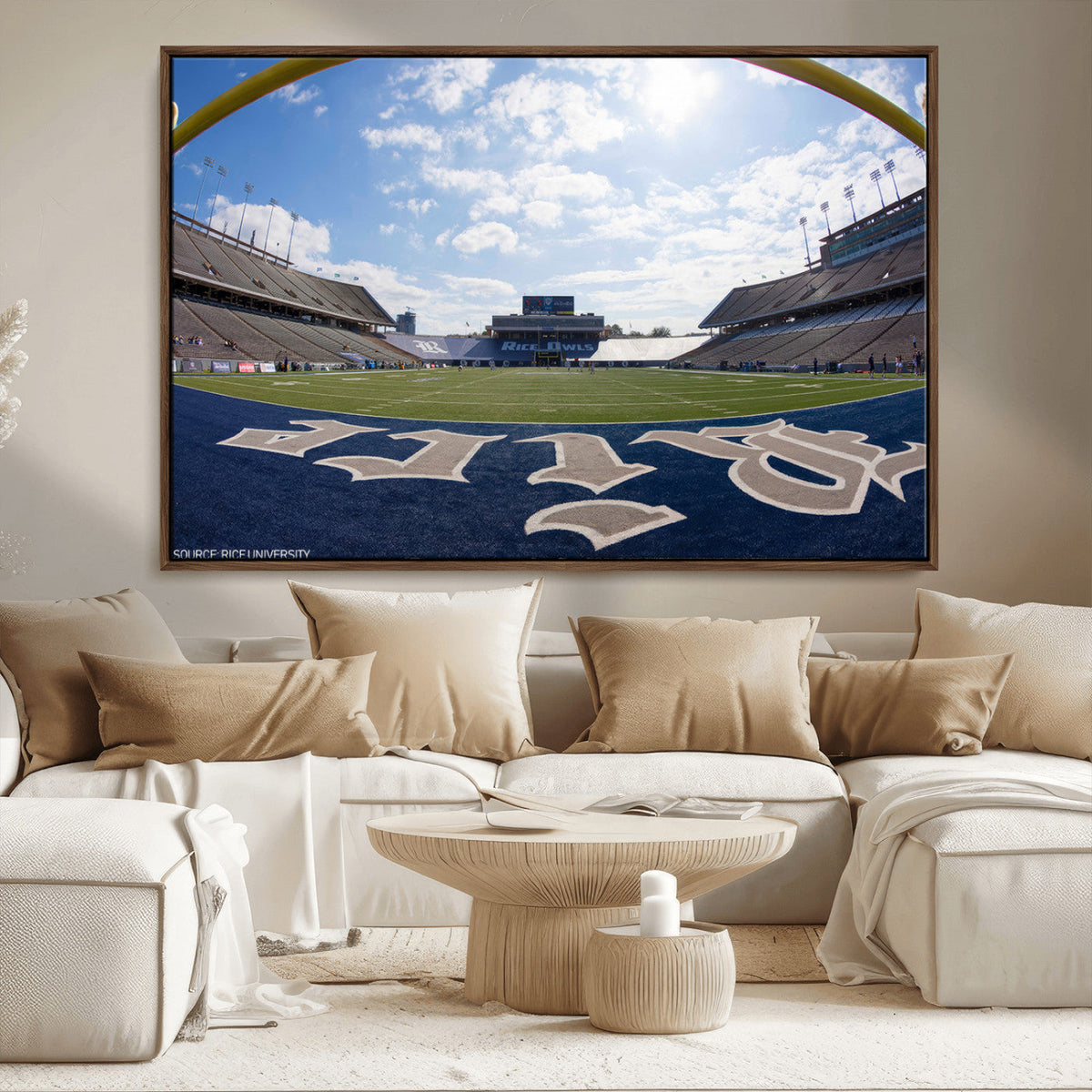 Rice University Owls Football Team Print - Houston Rice