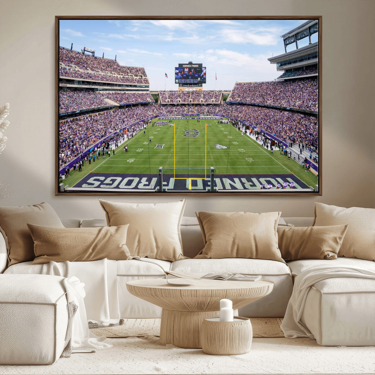 TCU Horned Frogs Football Team Print - Fort Worth Amon G.