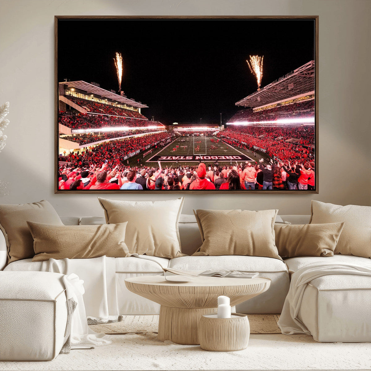 Oregon State Beavers Football Team Print - Corvallis Reser