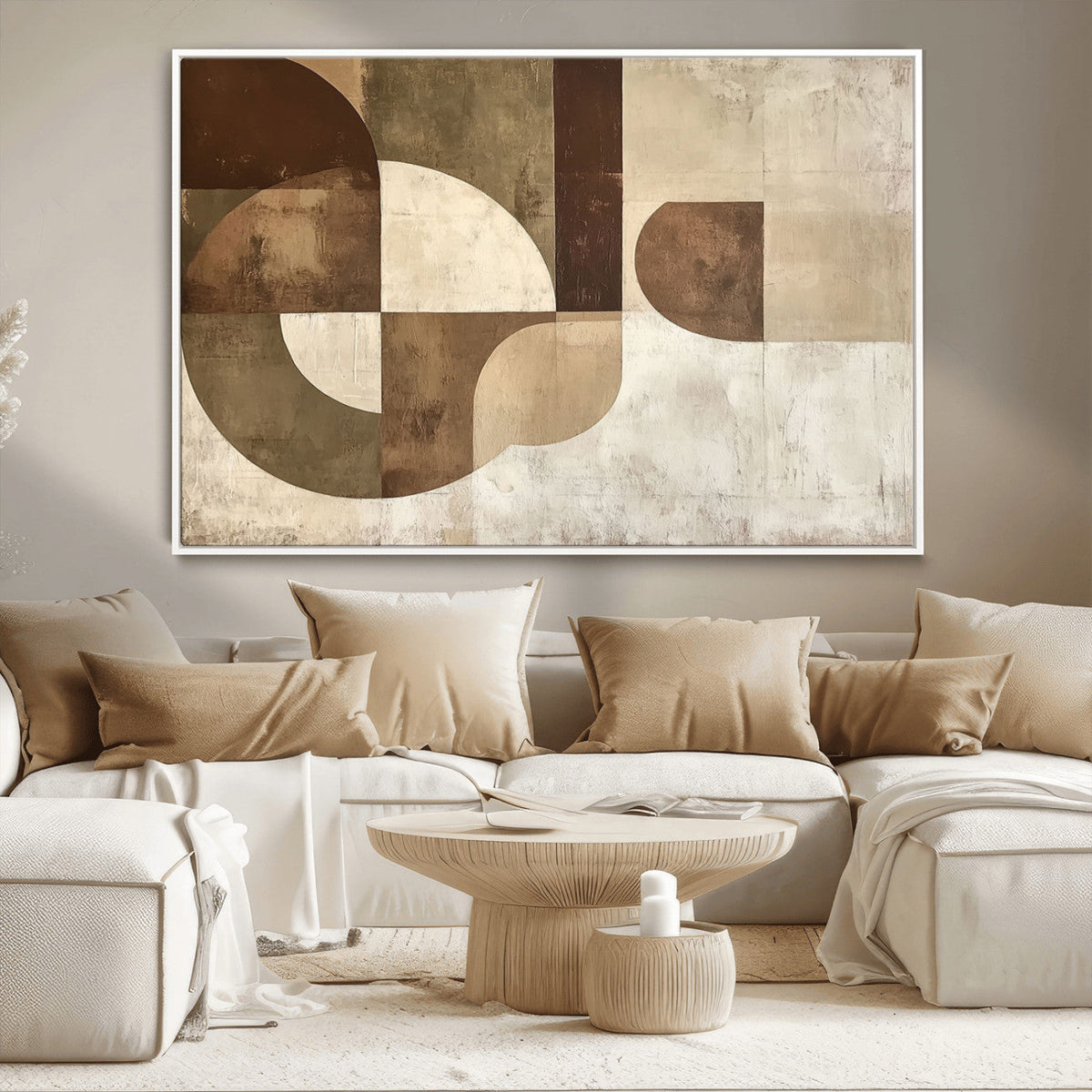 Wabi Sabi Geometric Wall Art | Abstract Modern Minimalist