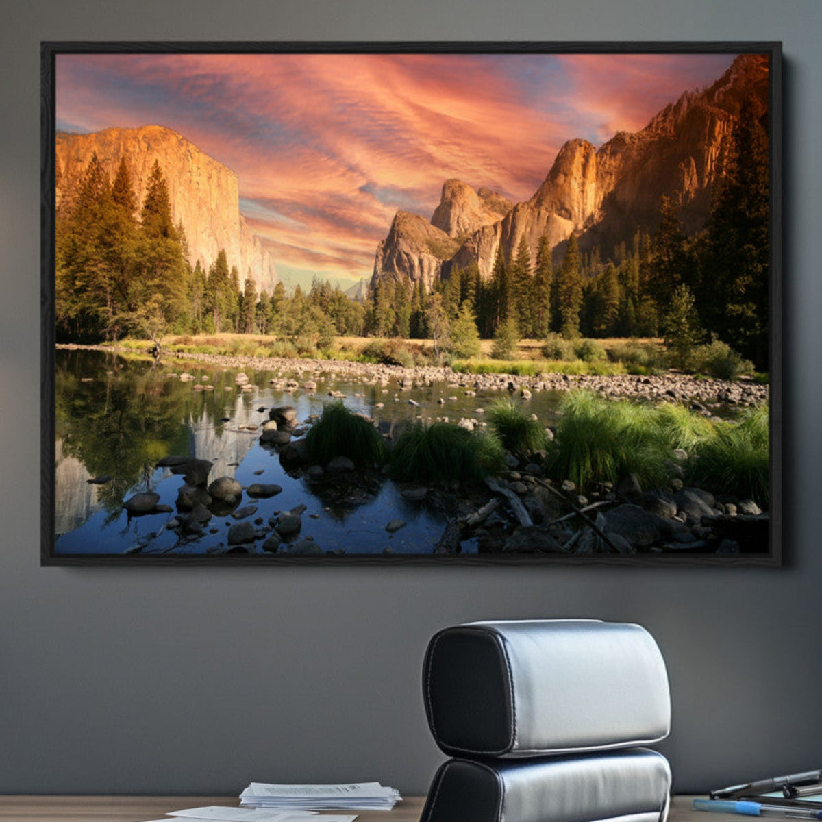 Yosemite Valley Wall Art Canvas Print – El Capitan Sunset