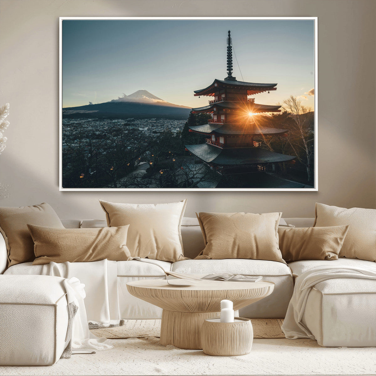 Mount Fuji Wall Art Canvas Print – Framed Japan Travel Art