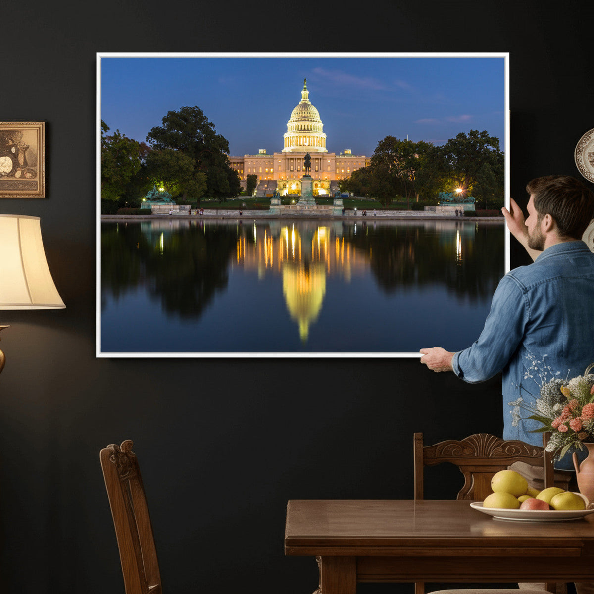US Capitol Building Wall Art Canvas Print – Washington DC