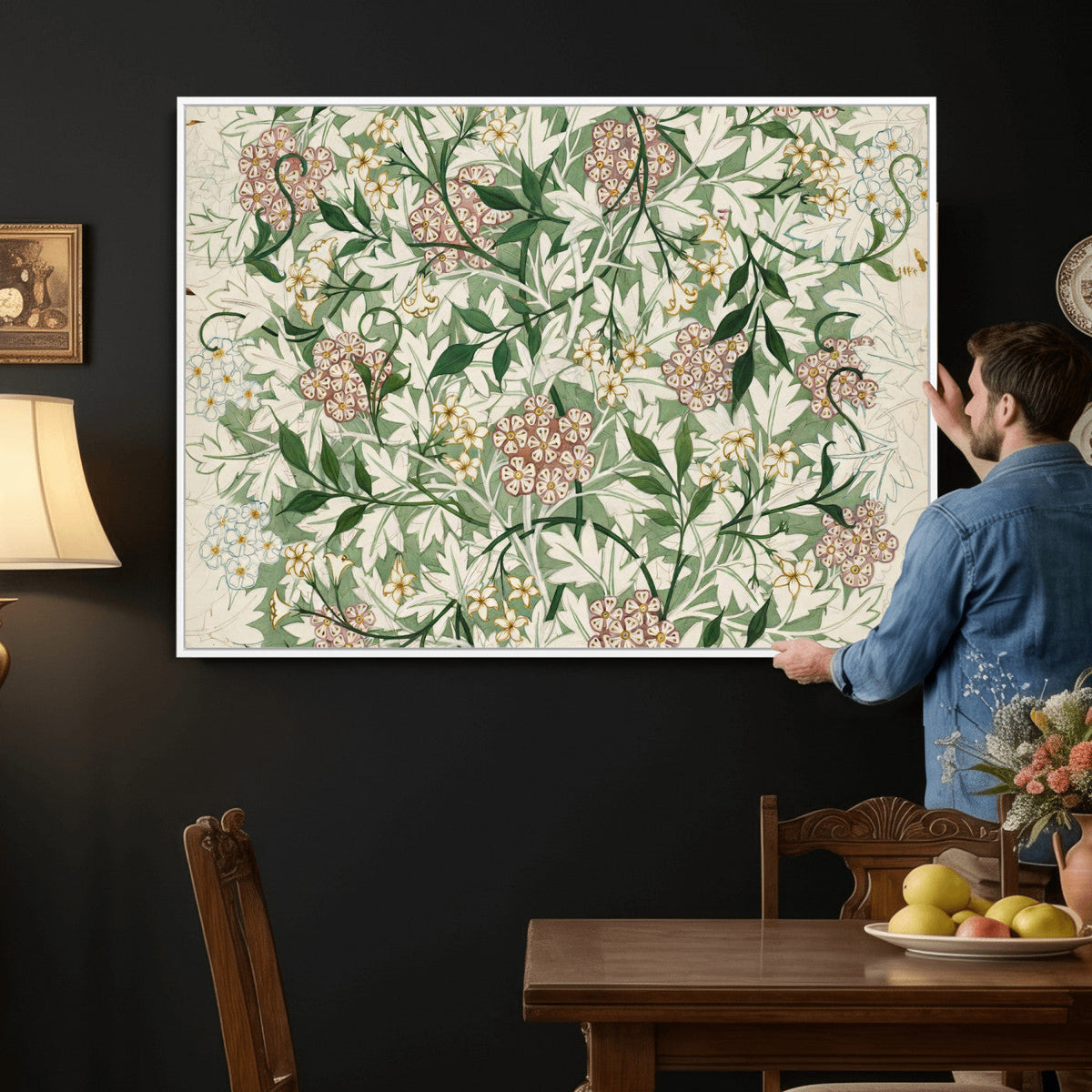 William Morris Jasmine 1872 Canvas Wall Art — Arts and