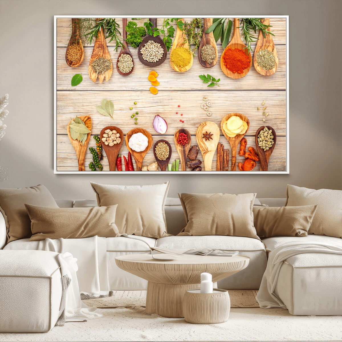 Kitchen Spice on the Table Wall Art, Kitchen Spice Wall Art