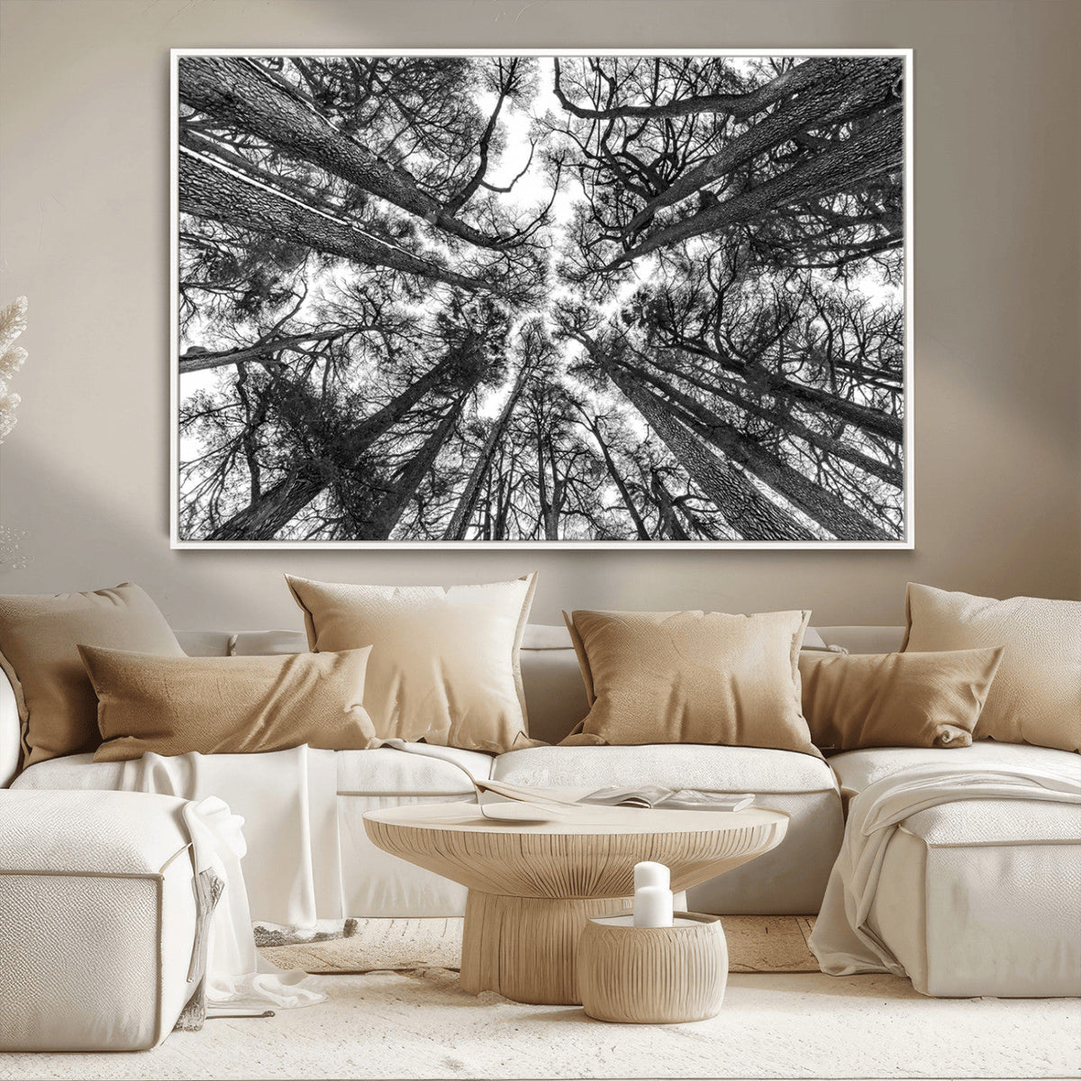 Trees Contemporary Art Canvas Print