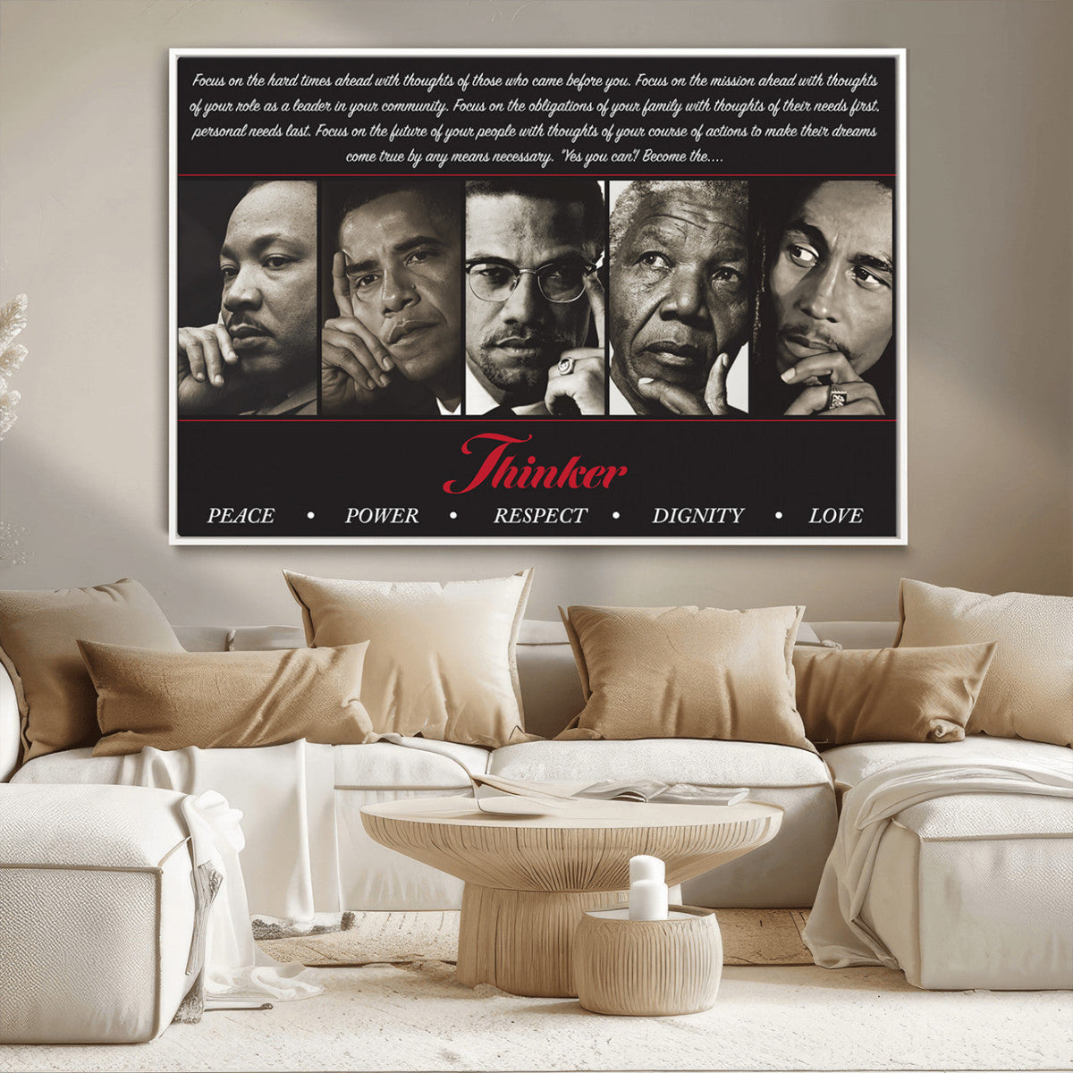 Thinkers of Wall Art Canvas Print - Inspirational Wall Art