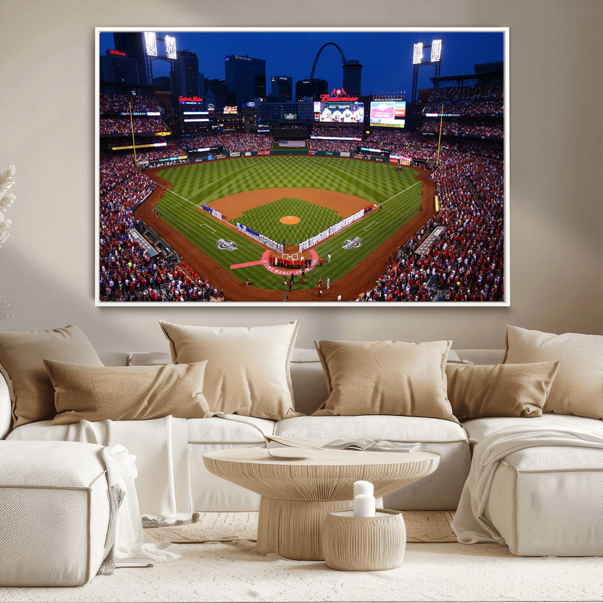 St. Louis Cardinals Baseball Team Print - Busch Stadium Wall