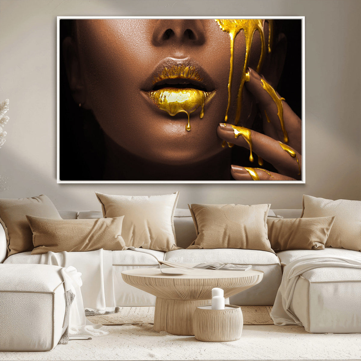 African American Art Black Woman Canvas Print, African Wall