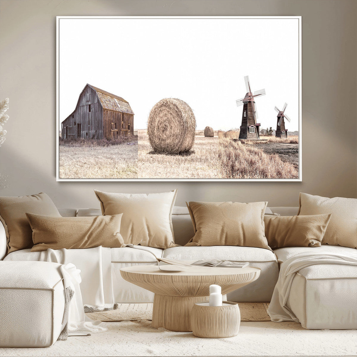 Farm Prints Set, Set of 3 Farmhouse Wall Art, Country House
