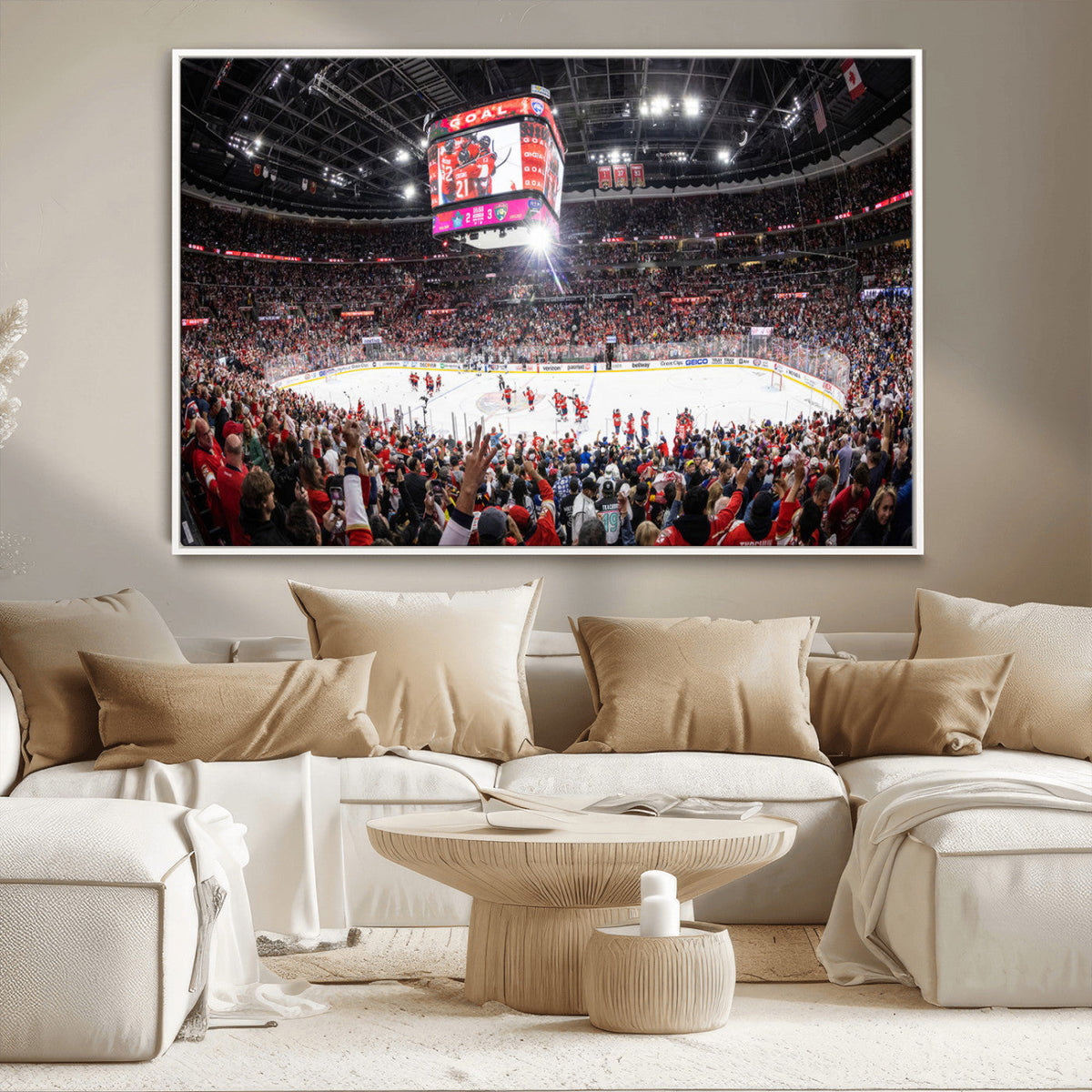 Amerant Bank Arena Wall Art Canvas Print - Basketball Arena