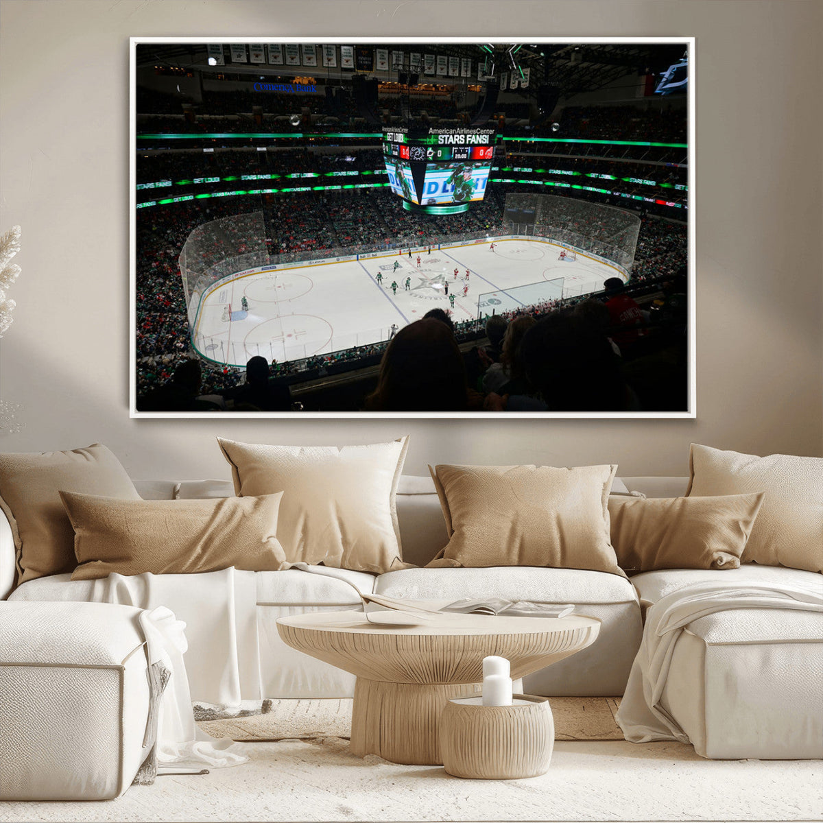 American Airlines Center Dallas Stars Wall Art Canvas Print
