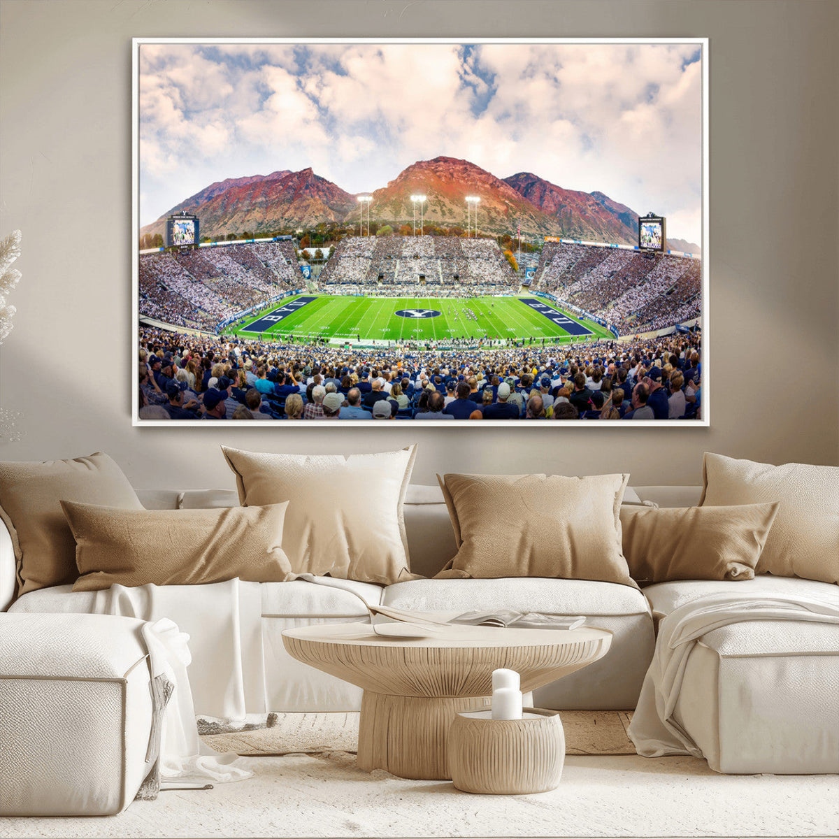 Brigham Young University Cougars Football Team Print - Provo